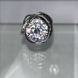 NWOT Sterling Silver CZ Designer Statement Ring - Bohemian Boho